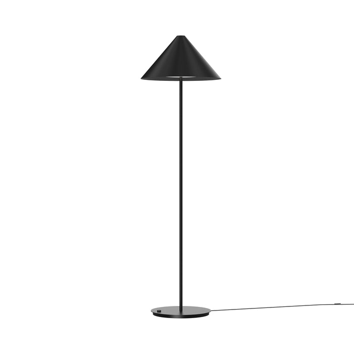 Keglen LED Floor Lamp in Black.