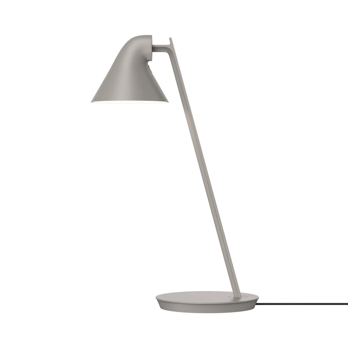 NJP LED Mini Table Lamp in Light Aluminum Grey.