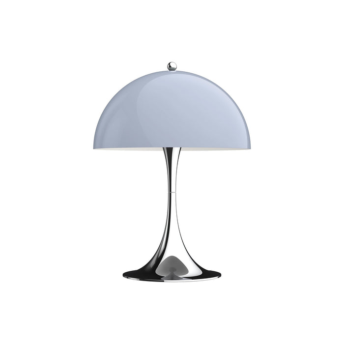 Panthella LED Mini Table Lamp in Grey Opal Acrylic.
