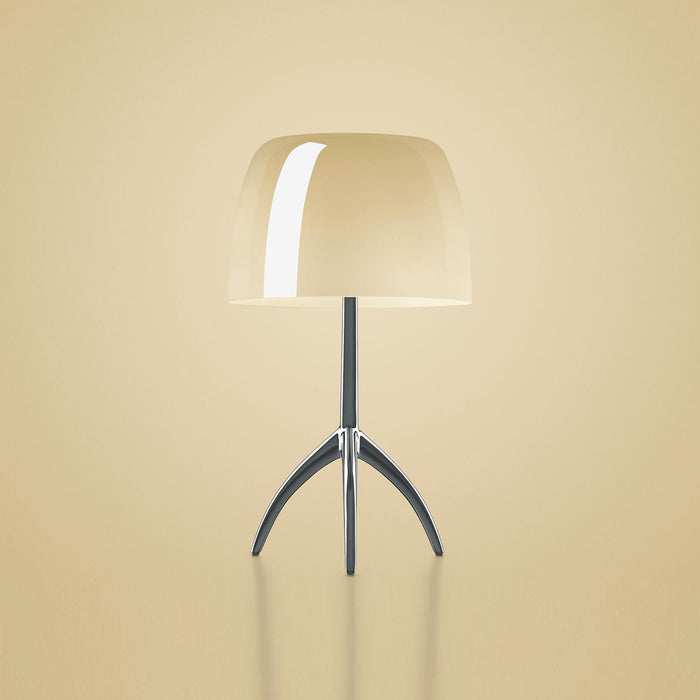 Lumiere Table Lamp in Aluminum/Warm White/Small.