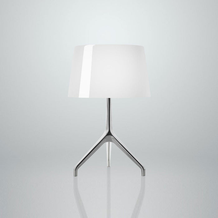 Lumiere XX Table Lamp in Aluminum/White/Small.