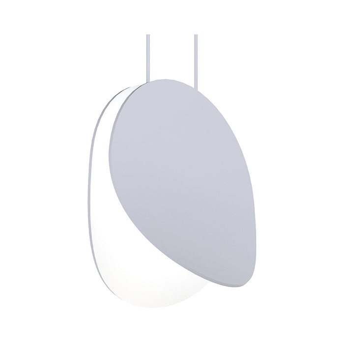 Malibu Discs™ LED Pendant Light in Small/Dove Gray.