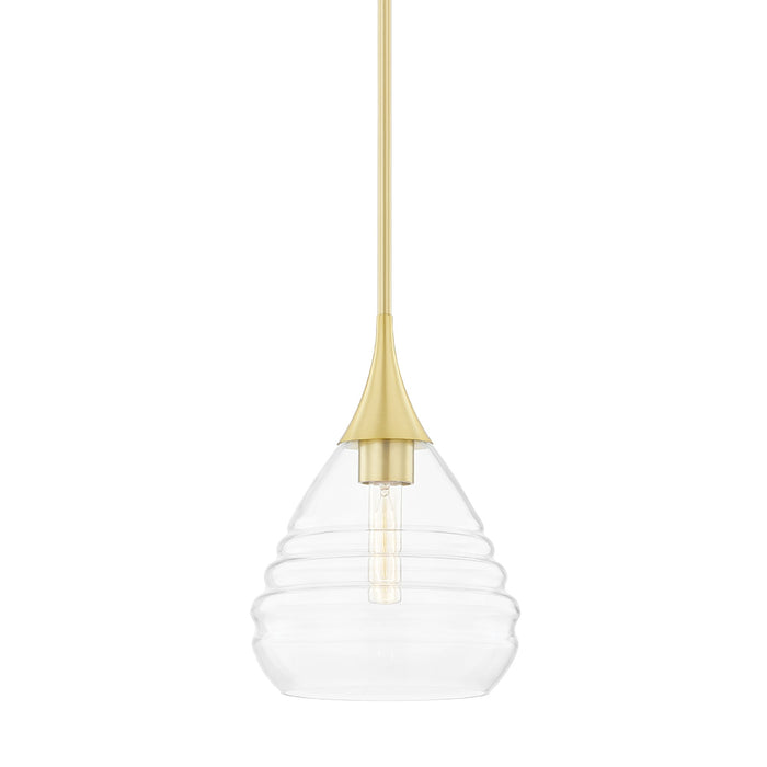 Marissa Pendant Light in Gold and Clear.