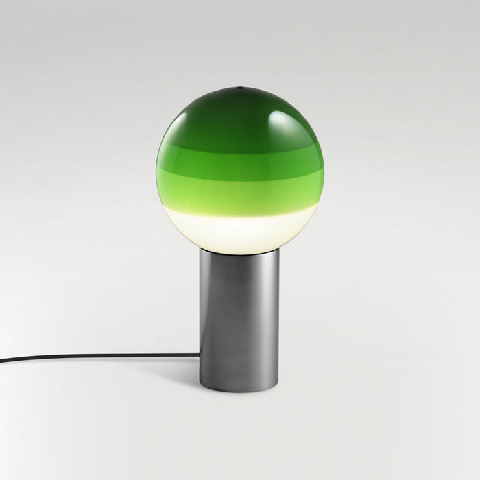 Dipping Light LED Table Lamp in Green/Graphite/Medium.