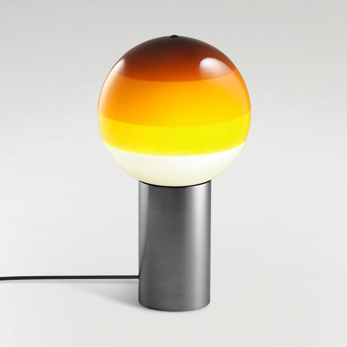 Dipping Light LED Table Lamp in Amber/Graphite/Large.
