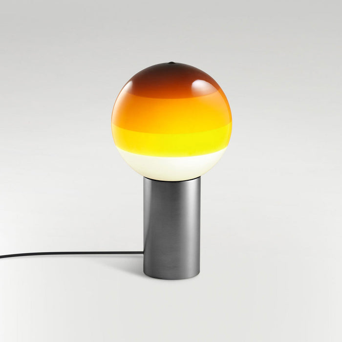 Dipping Light LED Table Lamp in Amber/Graphite/Medium.