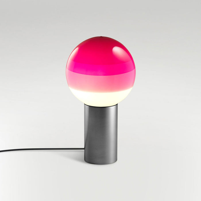 Dipping Light LED Table Lamp in Pink/Graphite/Medium.