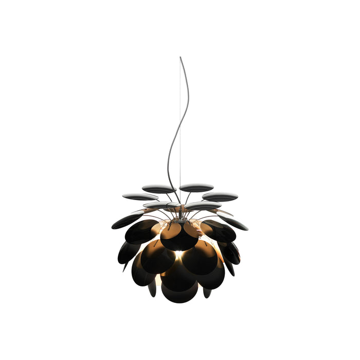 Discoco Pendant Light in Black/Gold/Small.