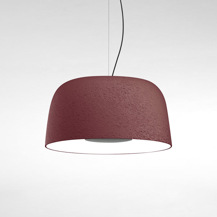 Djembe 42 LED Pendant Light in Red/Large/TRIAC Dimmer.
