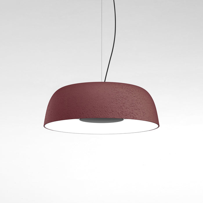 Djembe 65 LED Pendant Light in Red/Small.