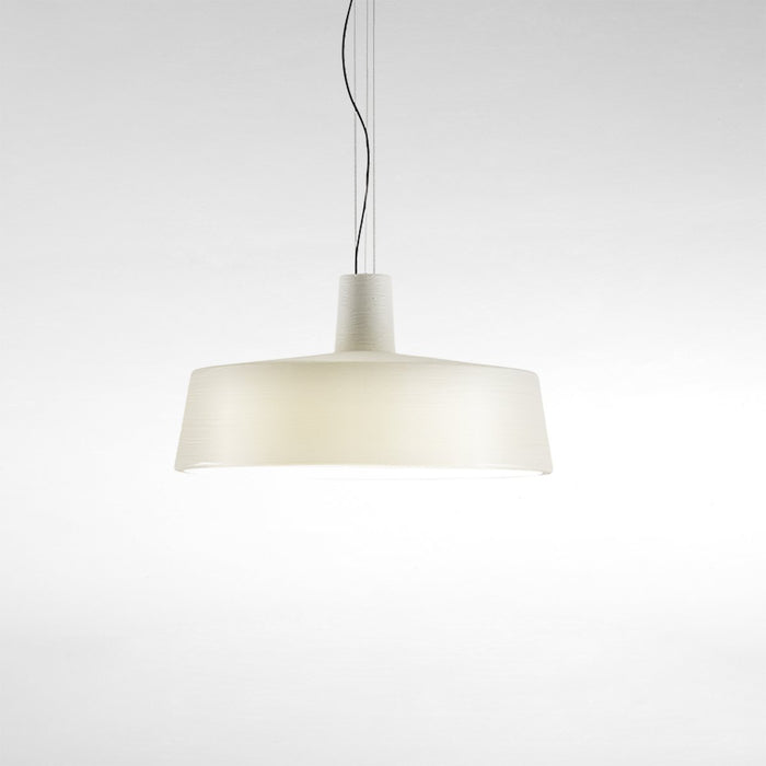 Soho LED Pendant Light in White/Medium.
