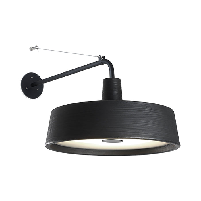 Soho Outdoor LED Wall Light in Black/Large.