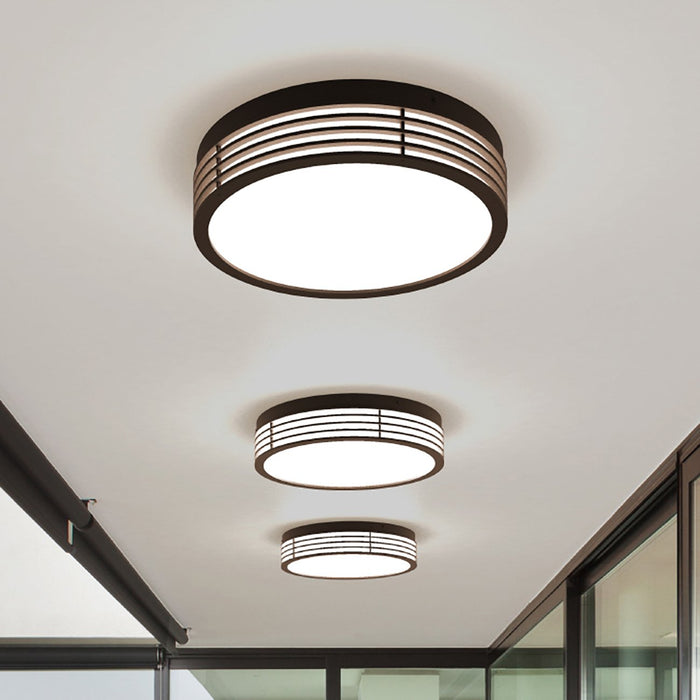 Marue™ Outdoor LED Semi Flush Mount Ceiling Light in living room.