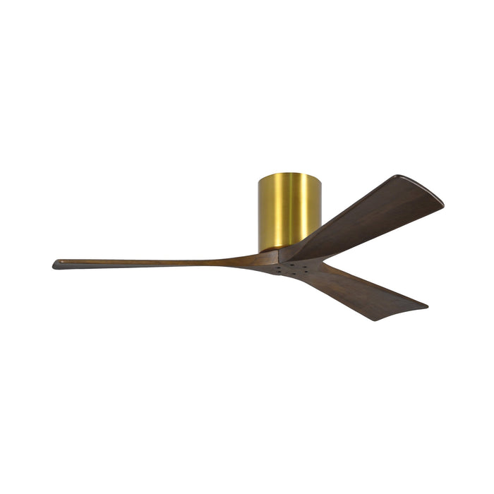 Irene IR3H Indoor / Outdoor Ceiling Fan in Brushed Brass/Walnut (52-Inch).