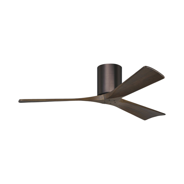 Irene IR3H Indoor / Outdoor Ceiling Fan in Brushed Bronze/Walnut (52-Inch).
