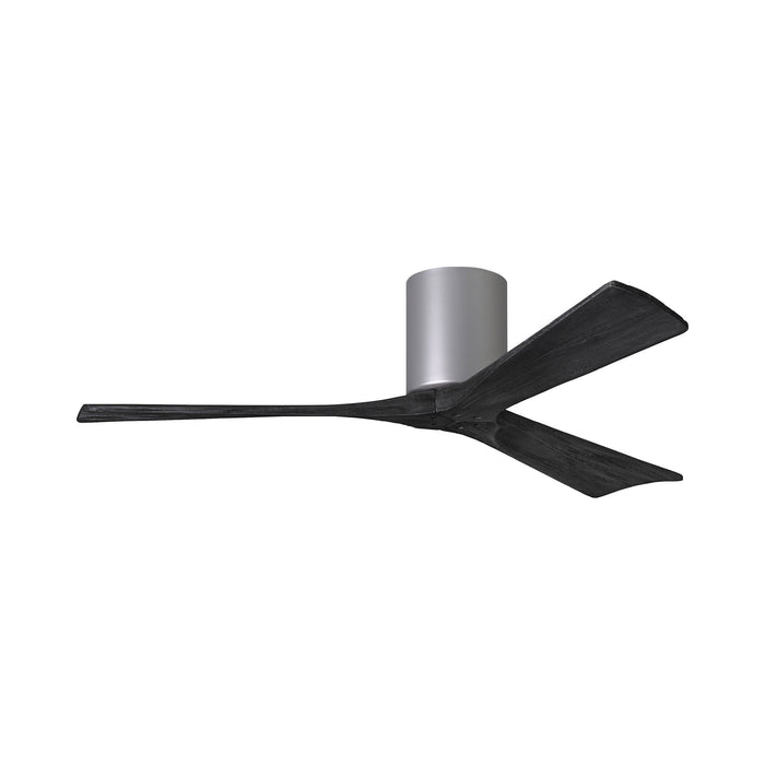 Irene IR3H Indoor / Outdoor Ceiling Fan in Brushed Nickel/Matte Black (52-Inch).