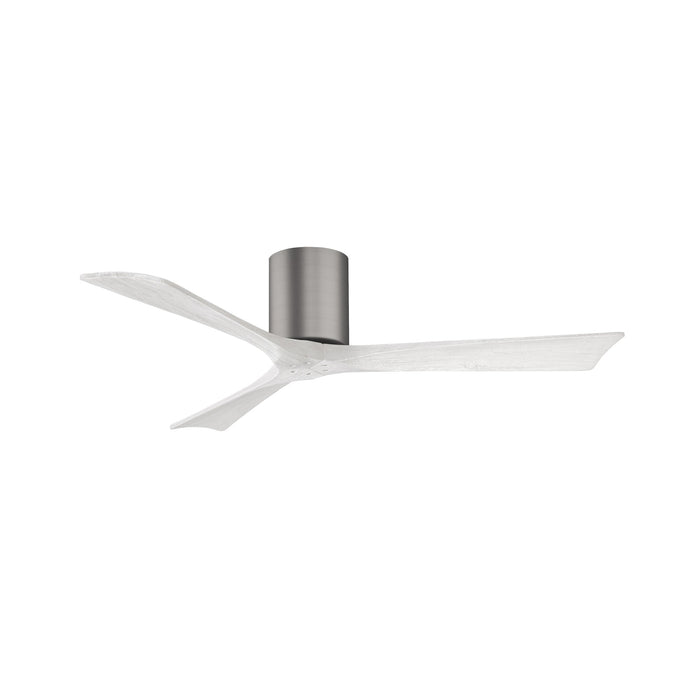 Irene IR3H Indoor / Outdoor Ceiling Fan in Brushed Pewter/Matte White (52-Inch).