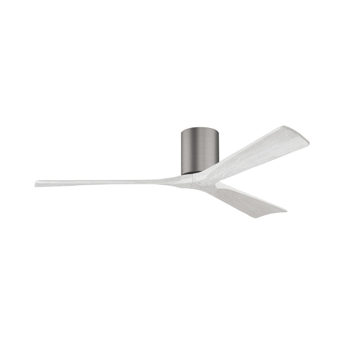 Irene IR3H Indoor / Outdoor Ceiling Fan in Brushed Pewter/Matte White (60-Inch).