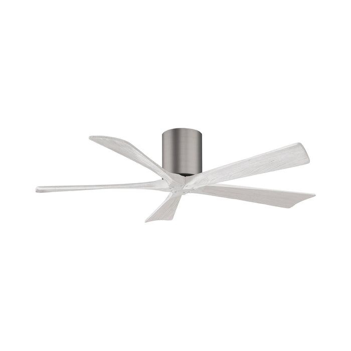 Irene IR5H Indoor / Outdoor Ceiling Fan in Brushed Pewter/Matte White (52-Inch).