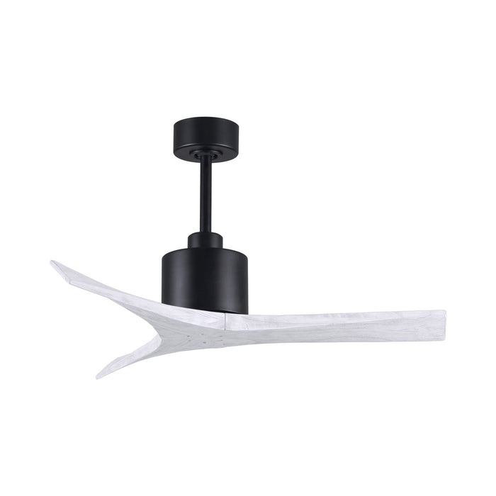 Mollywood Indoor / Outdoor Ceiling Fan in Matte Black/Matte White (42-Inch).