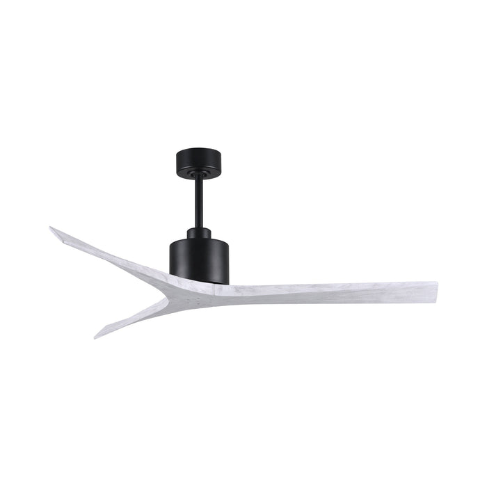 Mollywood Indoor / Outdoor Ceiling Fan in Matte Black/Matte White (60-Inch).