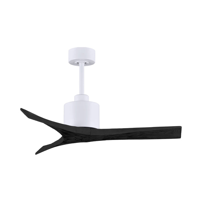 Mollywood Indoor / Outdoor Ceiling Fan in Matte White/Matte Black (42-Inch).