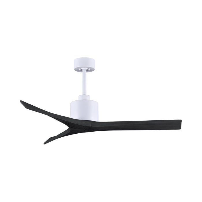 Mollywood Indoor / Outdoor Ceiling Fan in Matte White/Matte Black (52-Inch).