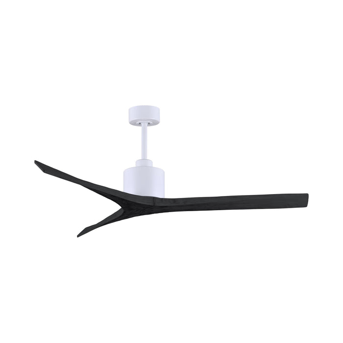 Mollywood Indoor / Outdoor Ceiling Fan in Matte White/Matte Black (60-Inch).