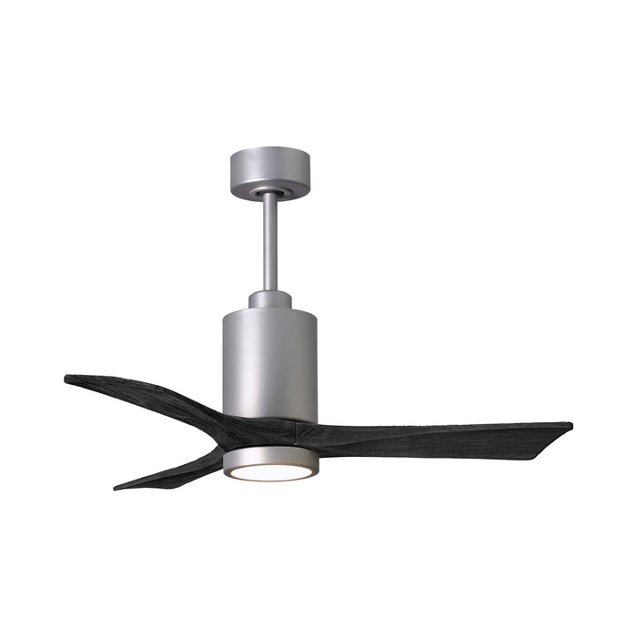 Patricia 3 Indoor / Outdoor LED Ceiling Fan in Brushed Nickel/Matte Black (42-Inch).