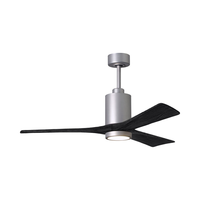 Patricia 3 Indoor / Outdoor LED Ceiling Fan in Brushed Nickel/Matte Black (52-Inch).