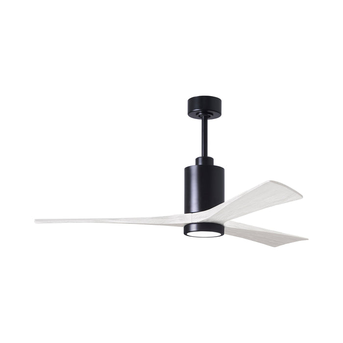 Patricia 3 Indoor / Outdoor LED Ceiling Fan in Matte Black/Matte White (60-Inch).