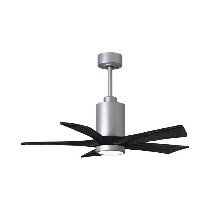 Patricia 5 Indoor / Outdoor LED Ceiling Fan in Brushed Nickel/Matte Black (42-Inch).