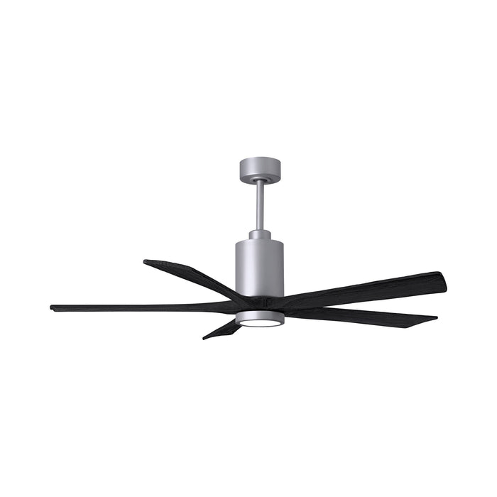 Patricia 5 Indoor / Outdoor LED Ceiling Fan in Brushed Nickel/Matte Black (60-Inch).