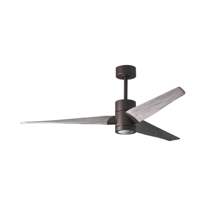 Super Janet LED Ceiling Fan in Textured Bronze/Barn Wood (60-Inch).