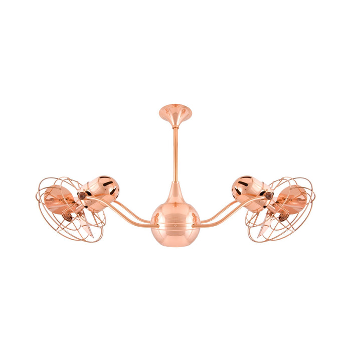 Vent-Bettina Ceiling Fan in Polished Copper/Metal.