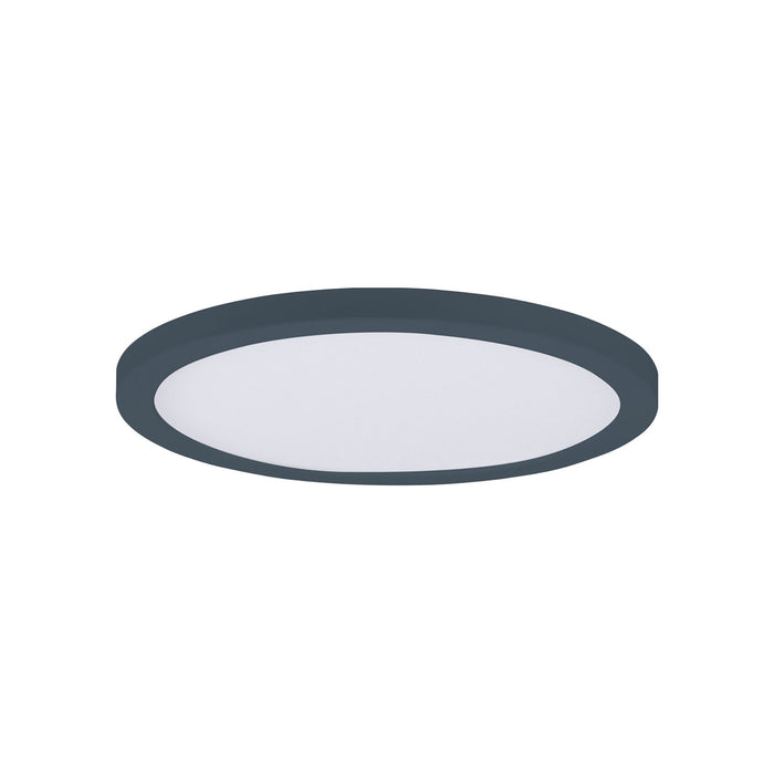 Chip LED Flush Mount Ceiling Light in Medium/Round/Black.