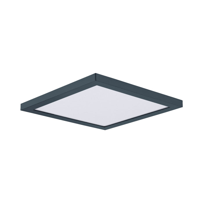 Chip LED Flush Mount Ceiling Light in Large/Square/Black.