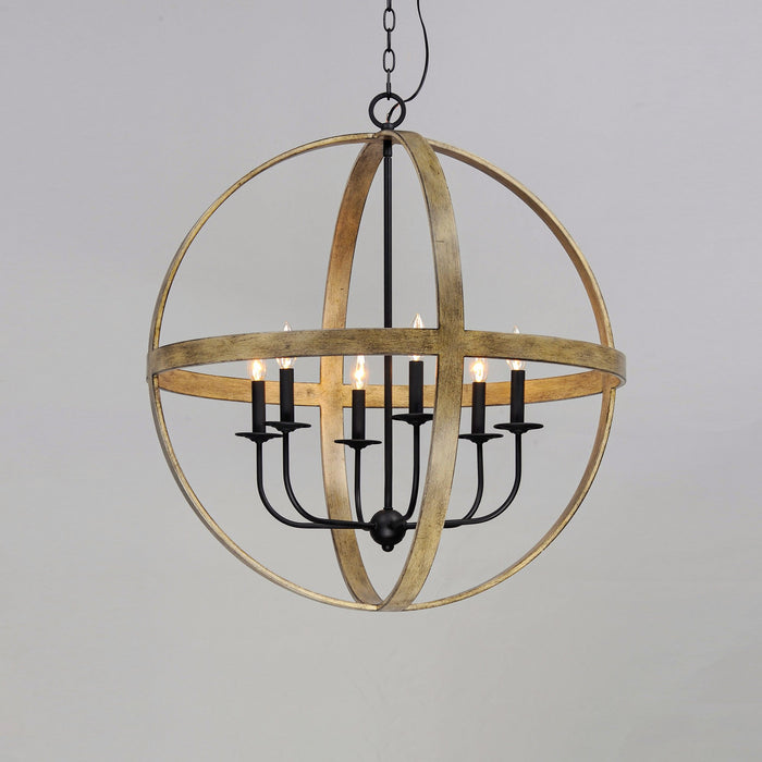 Compass Pendant Light in Detail.