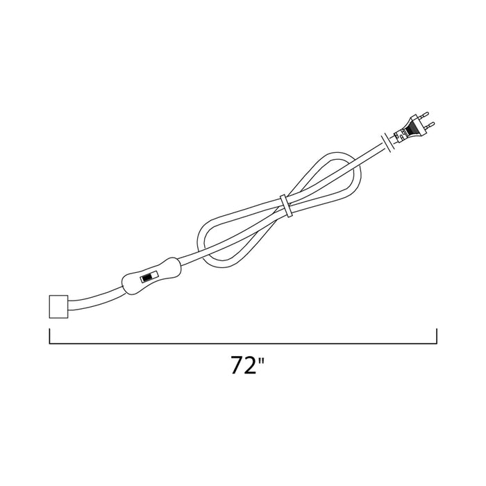 CounterMax MXInterLink3 Power Cord - line drawing.