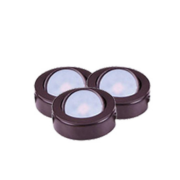 CounterMax MX-LD-AC LED Puck Light in 3-Light/Anodized Bronze.