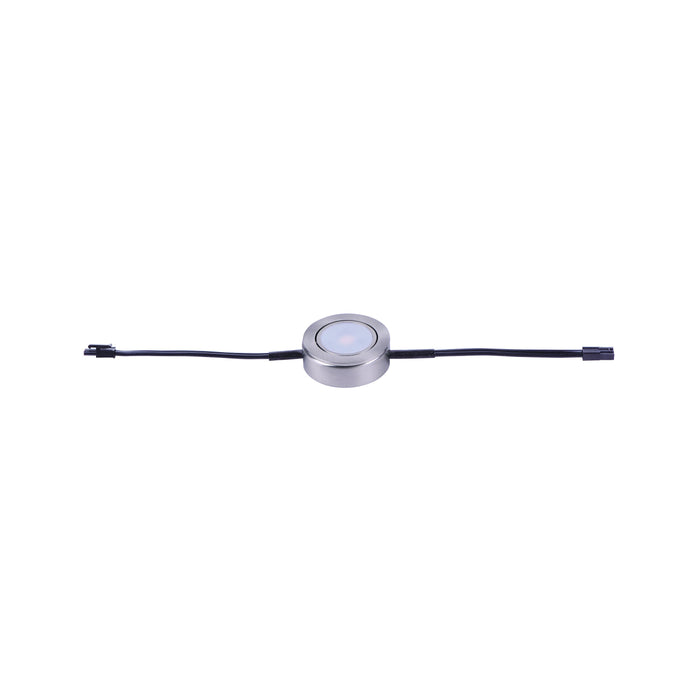 CounterMax MX-LD-AC LED Puck Light in 1-Light/Satin Nickel.