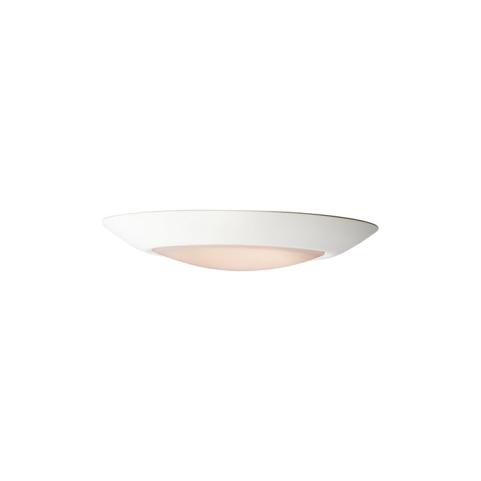 Diverse LED Flush Mount Ceiling Light in Small/Title 24/3000K/Satin Nickel.