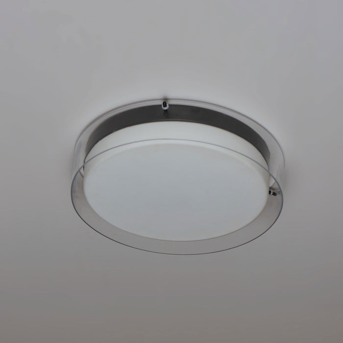 Duo Glass LED Flush Mount Ceiling Light in Detail.