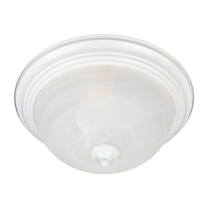 Essentials 584 Flush Mount Ceiling Light in Large/Marble/White.