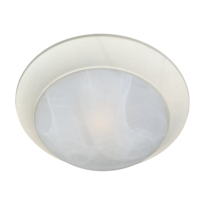 Essentials 585 Flush Mount Ceiling Light in 3-Light/Textured White/Marble.