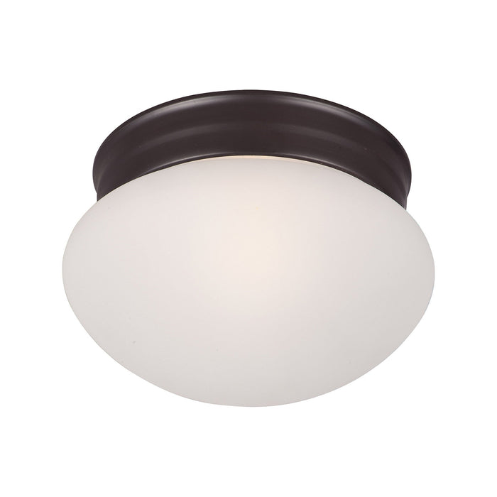 Essentials 588 Flush Mount Ceiling Light in 7.5-Inch/Oil Rubbed Bronze/Frosted.