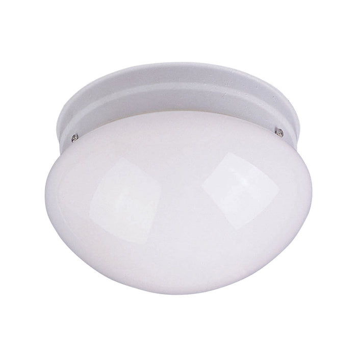 Essentials 588 Flush Mount Ceiling Light in 7.5-Inch/White/White.