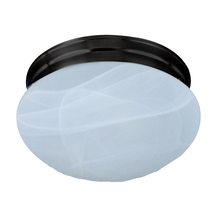 Essentials 588 Flush Mount Ceiling Light in 9-Inch/Oil Rubbed Bronze/Marble.