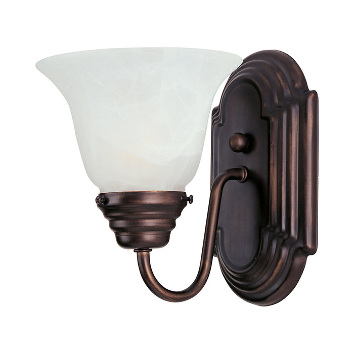 Essentials 801 Wall Light in Marble/Oil Rubbed Bronze.