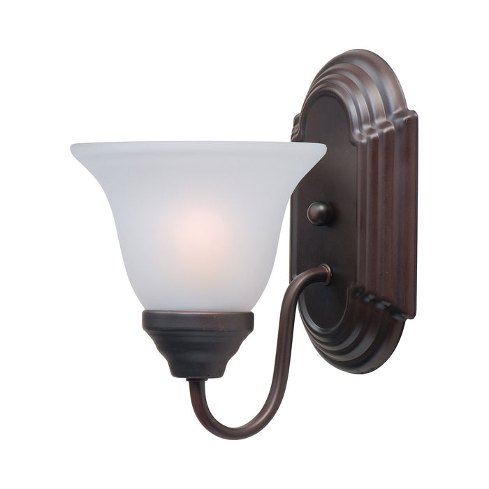 Essentials 801 Wall Light in Frosted/Oil Rubbed Bronze.